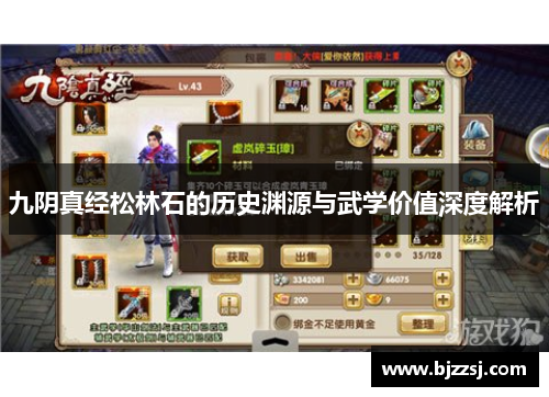 九阴真经松林石的历史渊源与武学价值深度解析